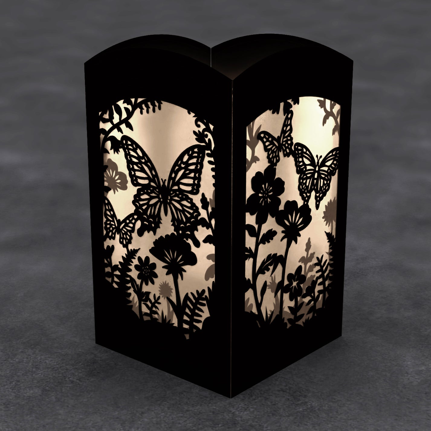 Butterfly Paper Lantern Card