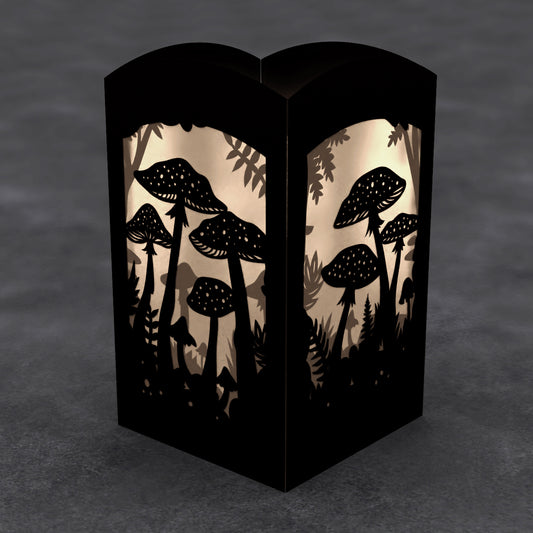 Mushroom Paper Lantern Card